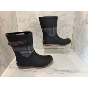 Western Chief Women’s Lauren Mid-Black Rain Boot, Size 9, Pre-Owned, Excellent